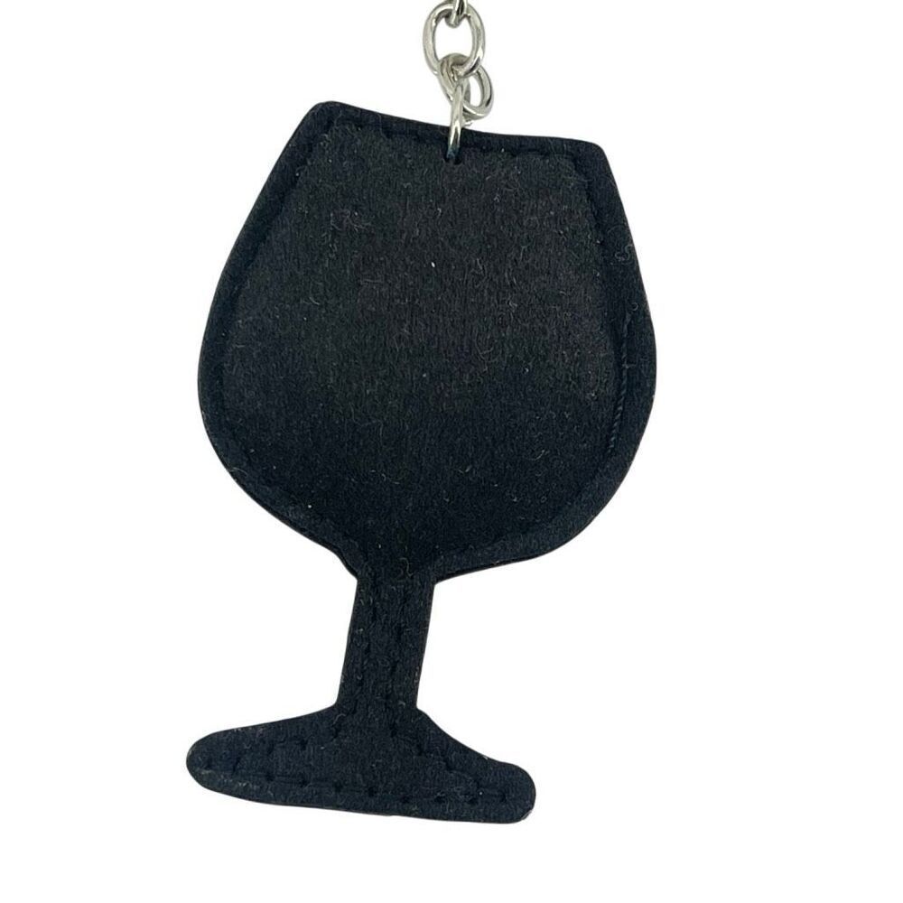 Rhinestone Wine Glass Keychain Purse Charm Crystal Red Wine Bag Charm New - Picture 4 of 8
